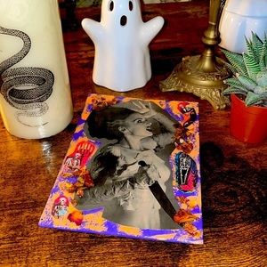 BRIDE OF FRANKENSTEIN HORROR HALLOWEEN COLLAGE ART